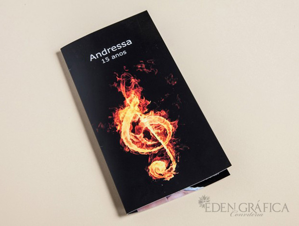 Cardápio com Dobra Laminado