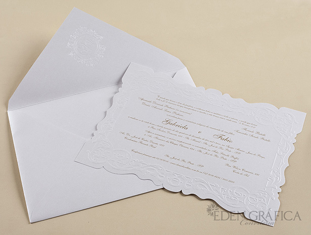 Linha Oblong Encarte Borda Trabalhada